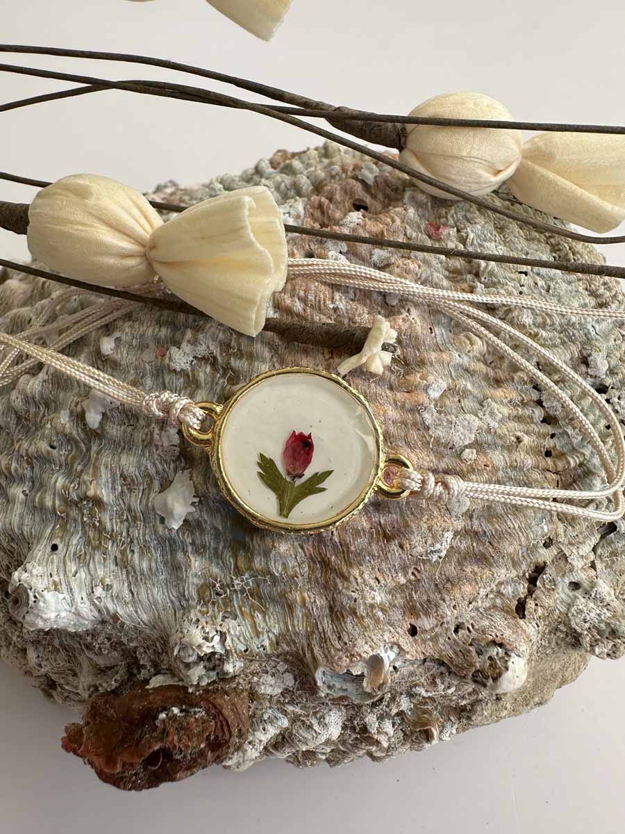 Bracelet de fleur d'érica Rond