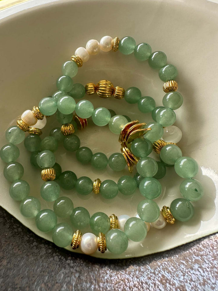 Aventurin & Selenit Armband 2