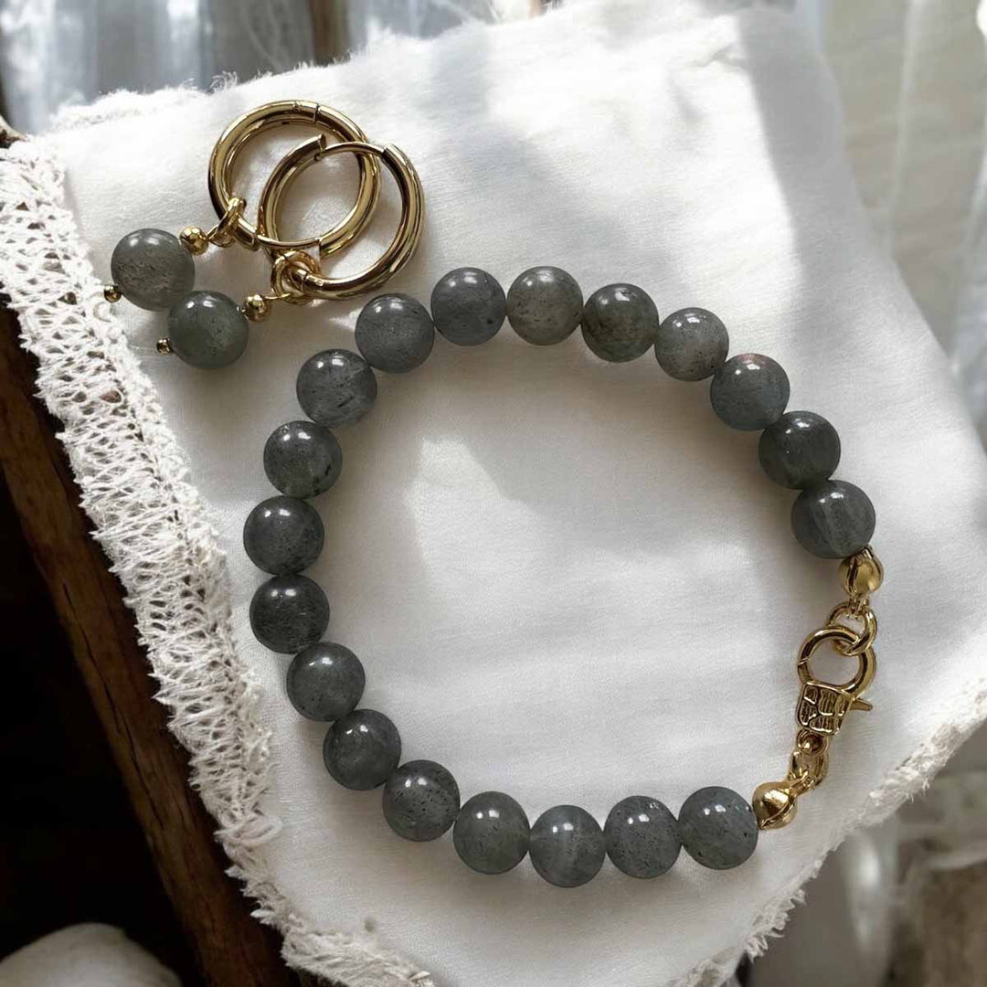 Bracelet en Labradorite avec Clips