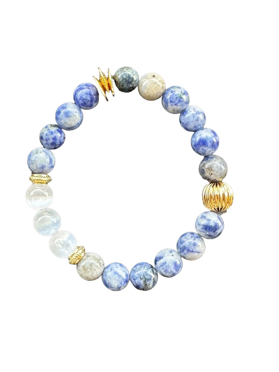 Bracelet en Sodalite & Sélénite 9